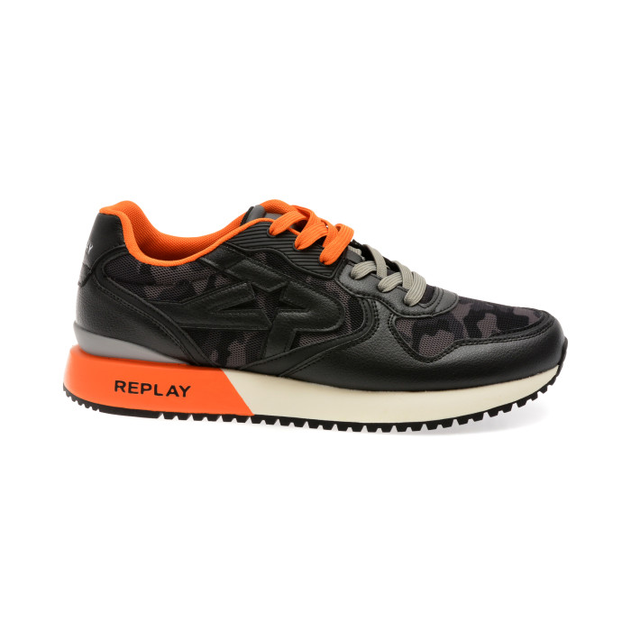 Pantofi sport REPLAY negri, MS9I07T, din material textil