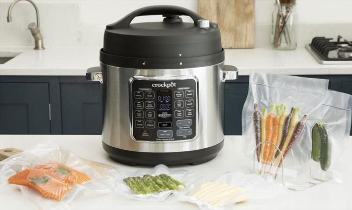 Crock Pot - TURBO EXPRESS COOKER 5.6 LT-Argento