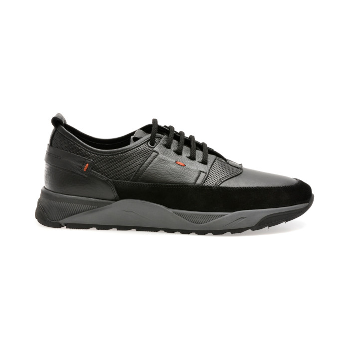 Pantofi sport OTTER negri, MISE121, din piele naturala