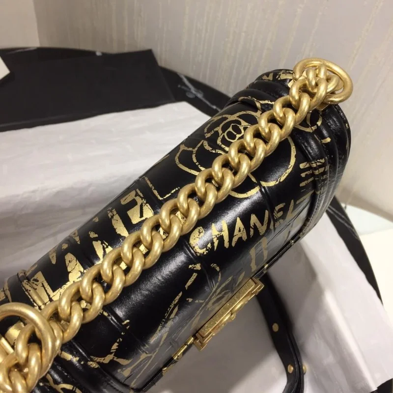Chanel Small Boy Chanel Handbag A67085 Gold