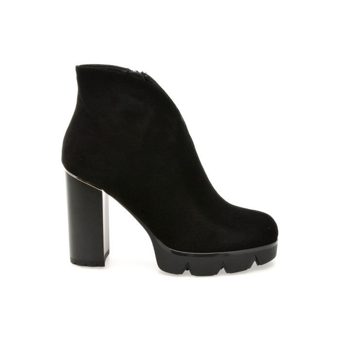 Botine EPICA negre, X2475, din piele intoarsa