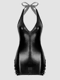 Lovehoney Plus Size Fierce Leather-Look Lace-Up Dress