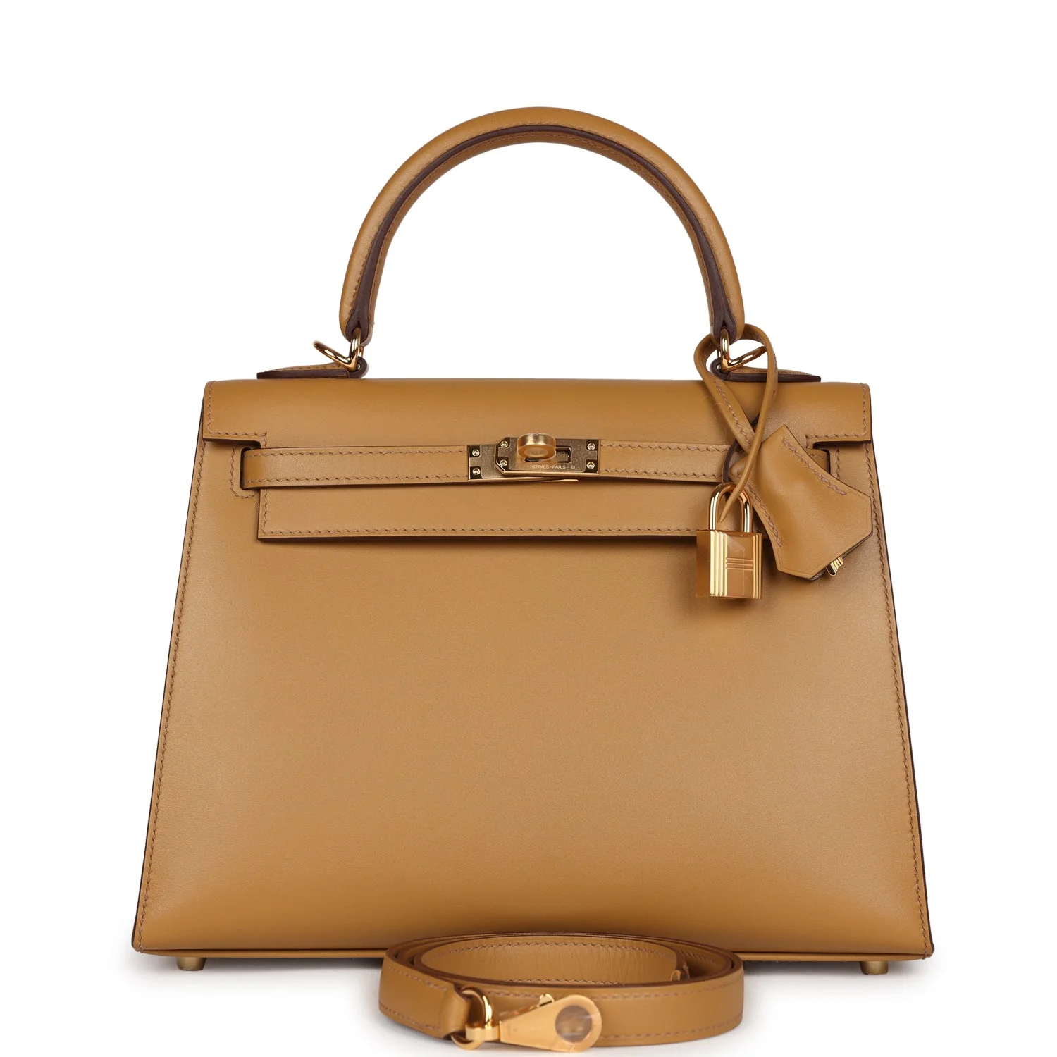 Hermes Kelly Sellier 25 Poussi��re Tadelakt Gold Hardware