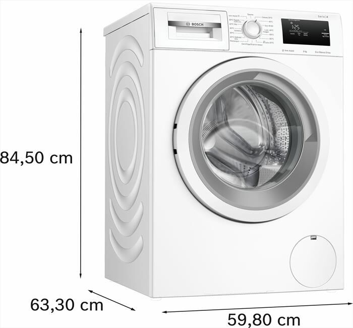 BOSCH - Lavatrice Serie 4 WAN24009II 9Kg 1200g/m Classe A-Bianco