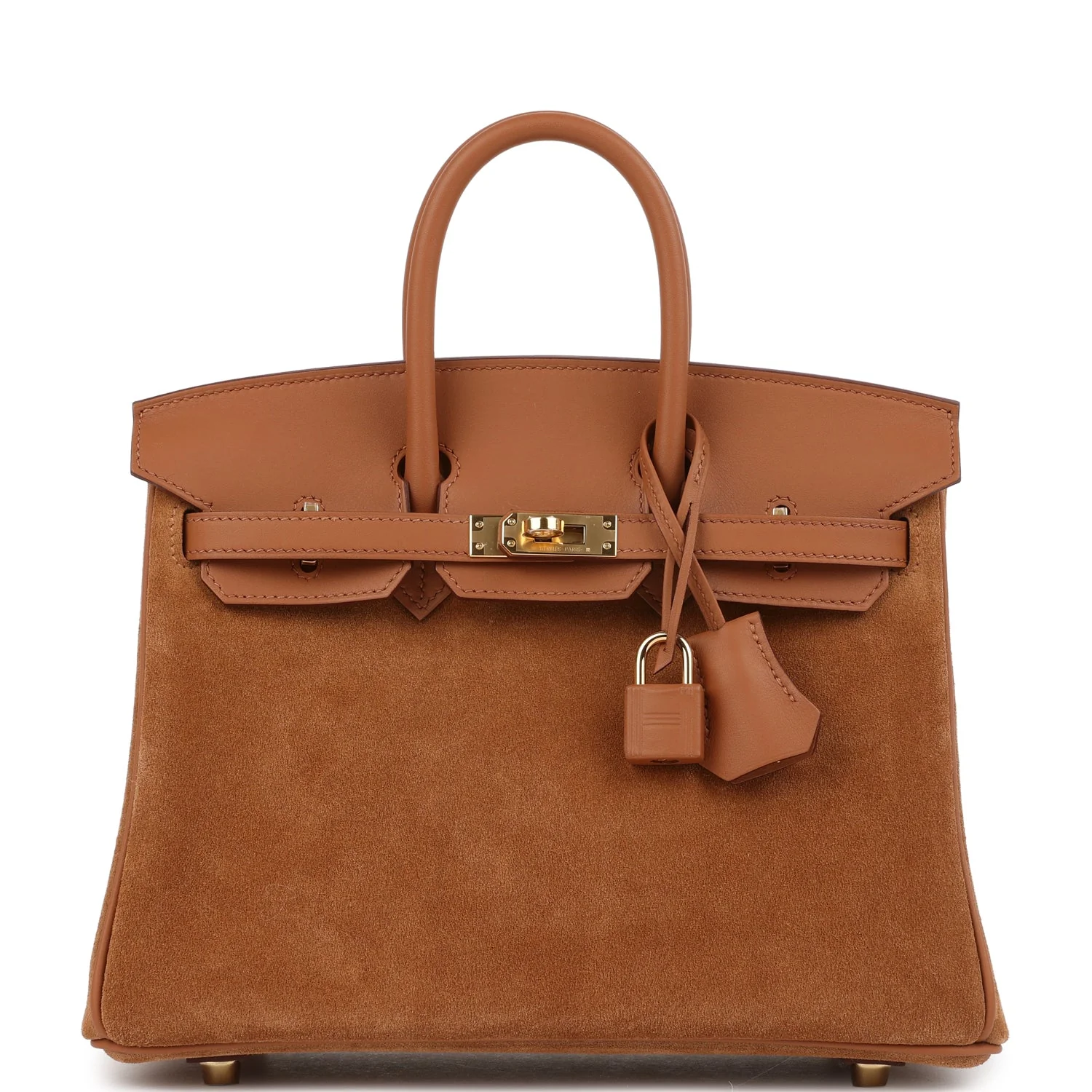 Hermes Birkin 25 Chamois Grizzly and Gold Swift Gold Hardware