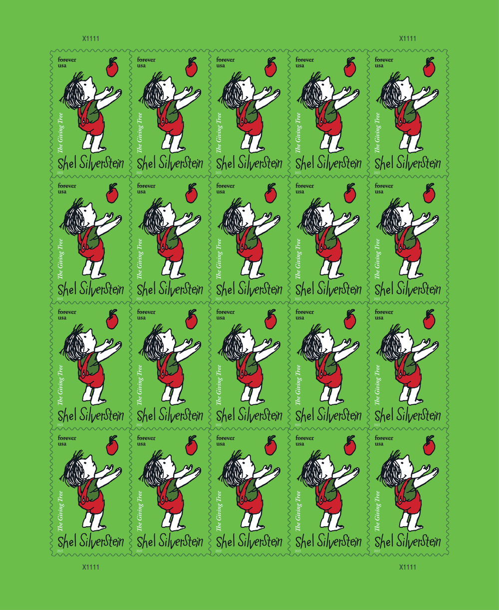 Forever Stamps First Class Postage Stamps Shel Silverstein 2022