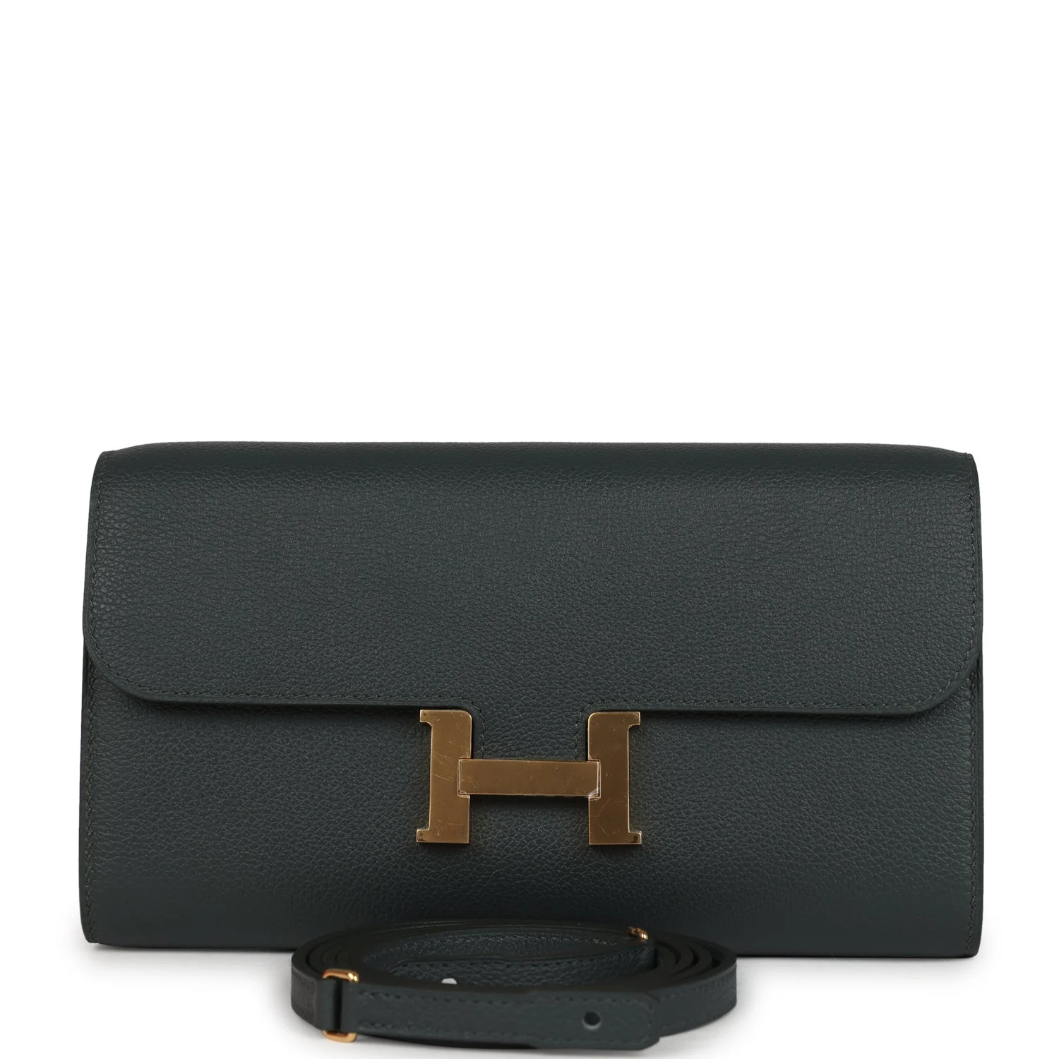Hermes Constance Wallet To Go Vert Mangrove Evercolor Gold Hardware