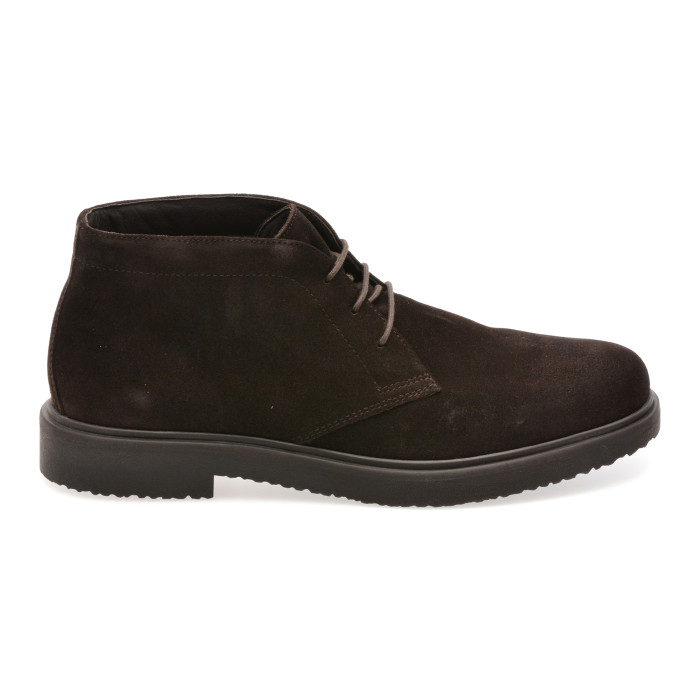 Ghete GEOX maro, U46H9A, din piele intoarsa