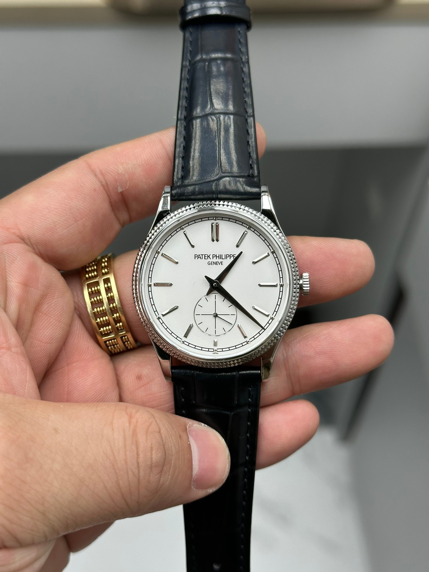 Patek Philippe Calatrava White Gold 6119G 001 Replica Watch