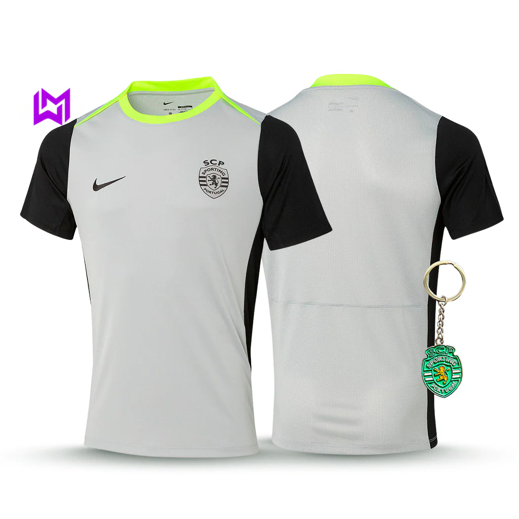 Camisola Sporting Treino Cinza 2025/26 - ��LTIMAS UNIDADES! ????