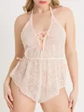 Lovehoney Flirty Lace Ivory Teddy