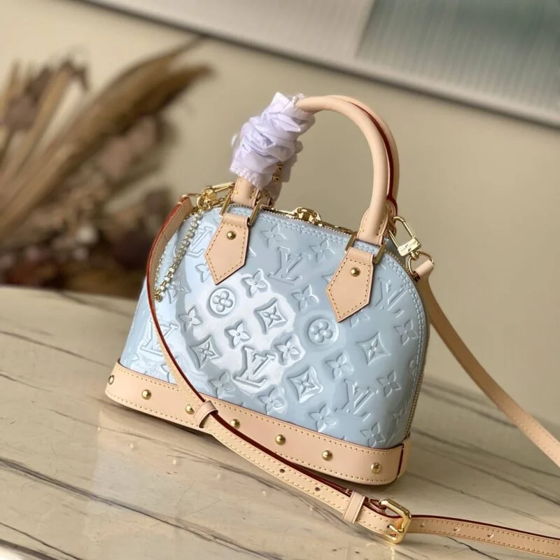 Louis Vuitton Luxury Monogram Casual Style Leather Sky Blue M24062