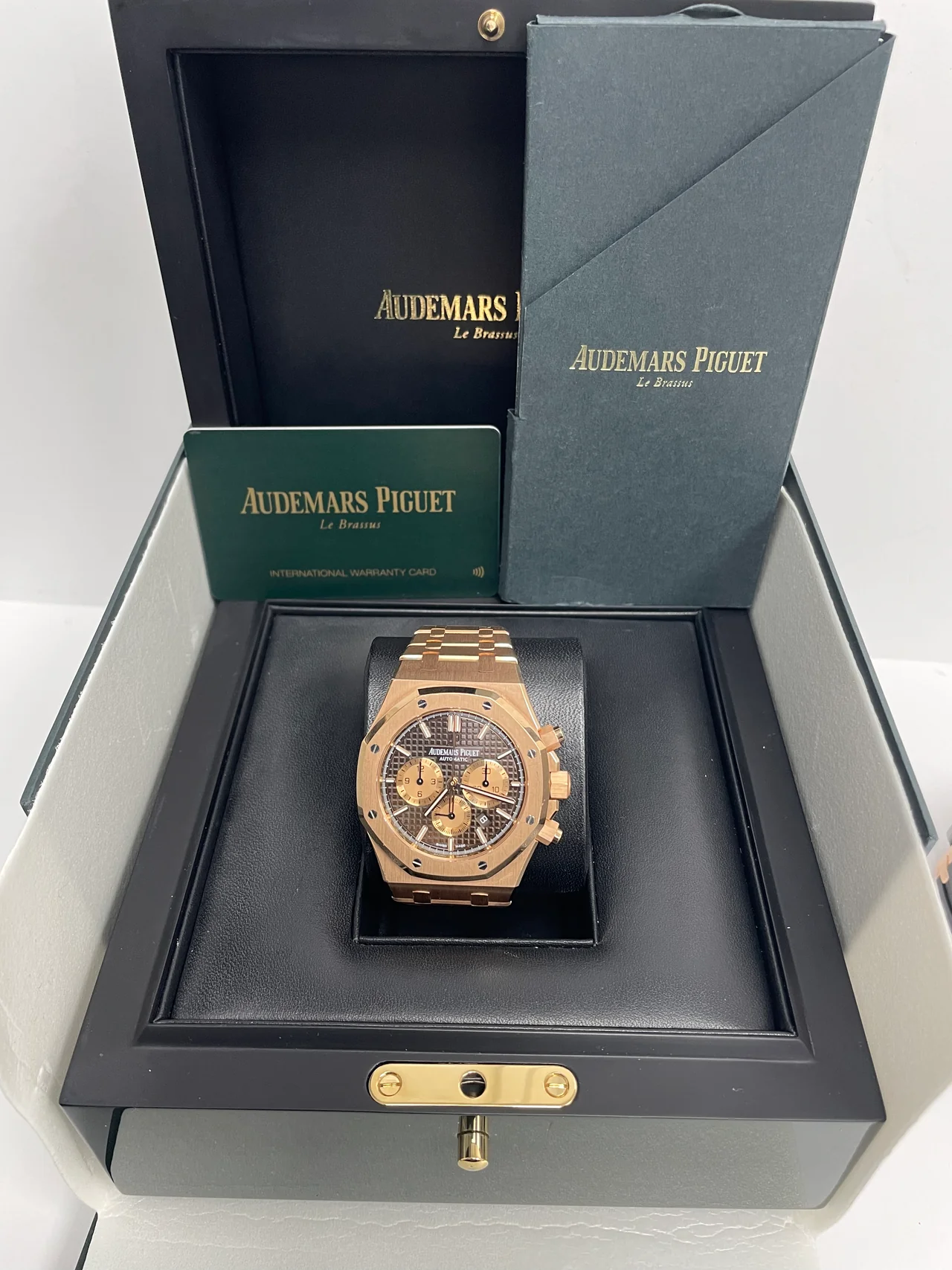 ROYAL OAK Pink Gold Brown Dial CHRONOGRAPH 41mm