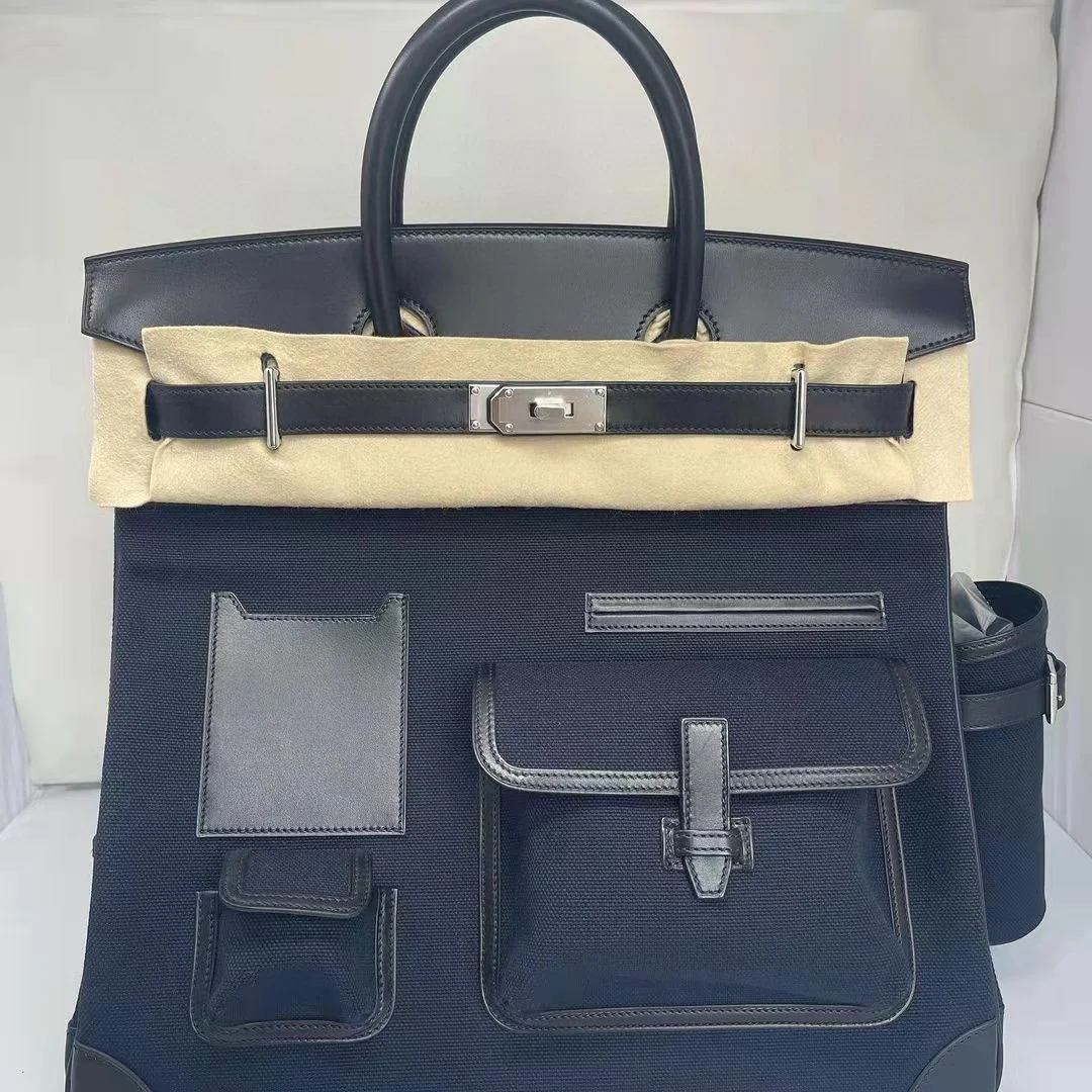 Hermes Cargo Hac Birkin 40 Dark Blue, Silver Toned Hardware Bag For Women, Women’s Handbags, Shoulder Bags 15.6in/40cm