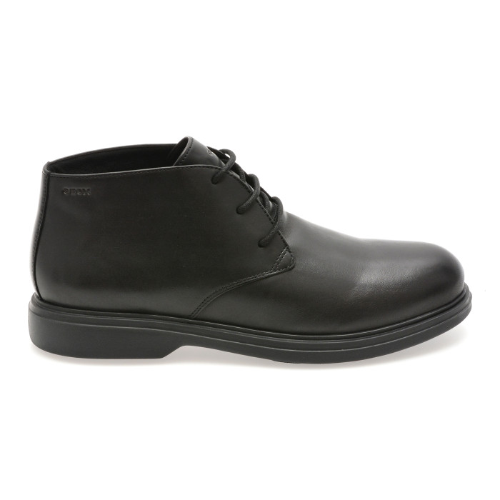 Ghete GEOX negre, U16DCB, din piele naturala