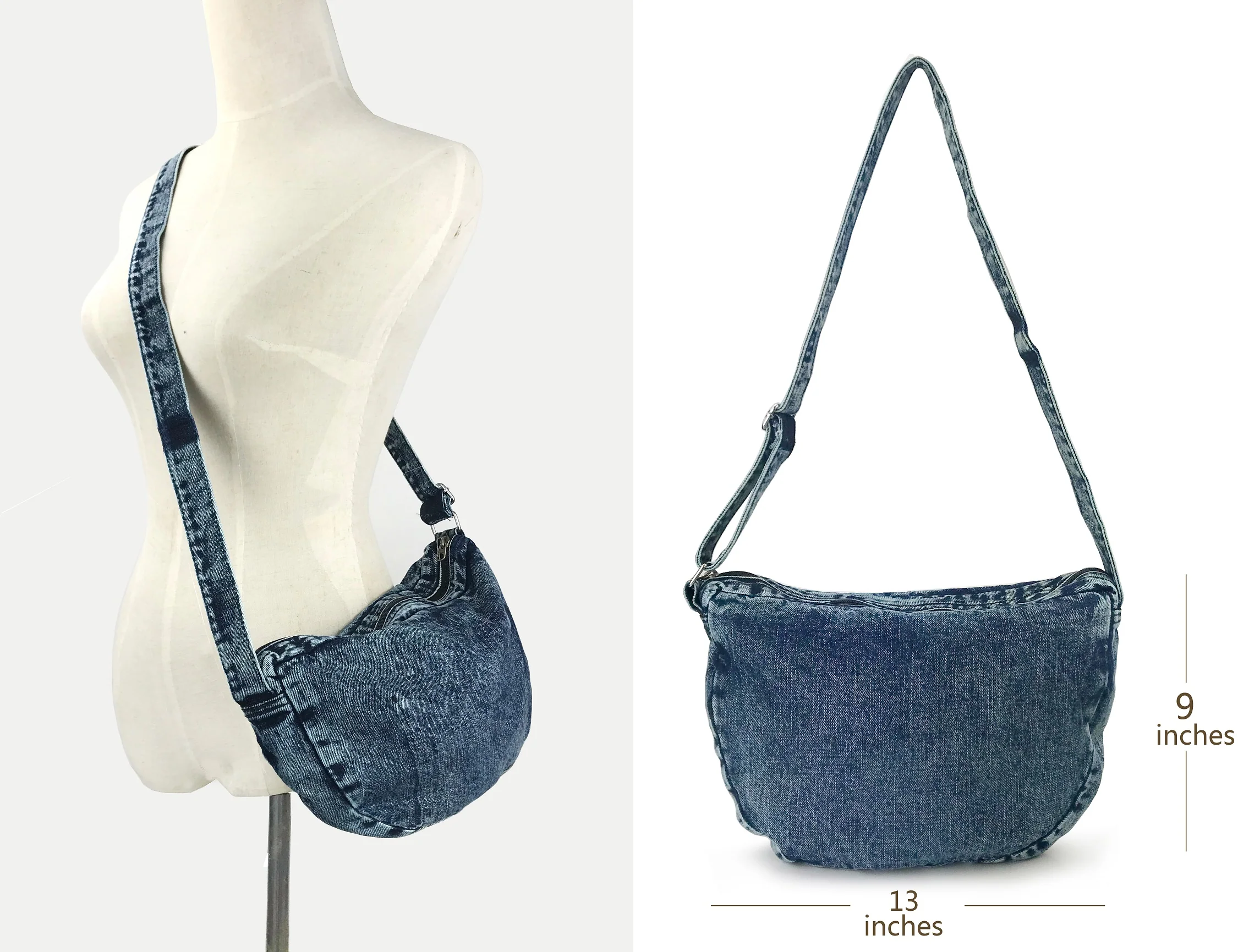 Denim Cross Body Bag