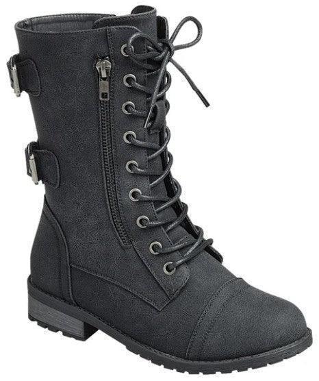 COMBAT BOOT DISTRESSED