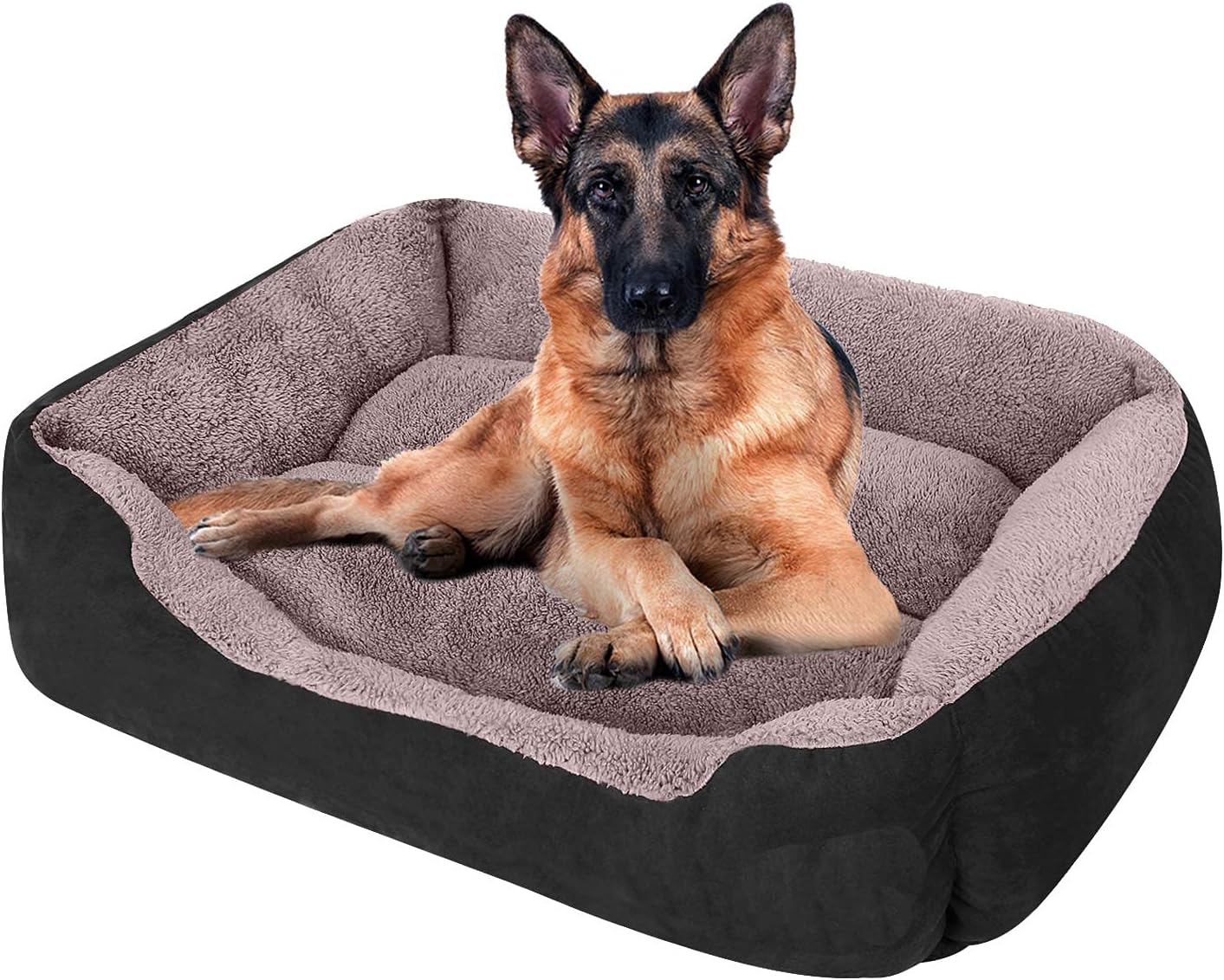 Beds & Furniture Dog Bed Machine Washable Rectangle Breathable Soft Cotton with Nonskid Bottom Extra Large Pet Bed for Medium and Large Dogs or Multiple