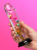 LOVISS Flower Garden Clear Dildo 6 Inch