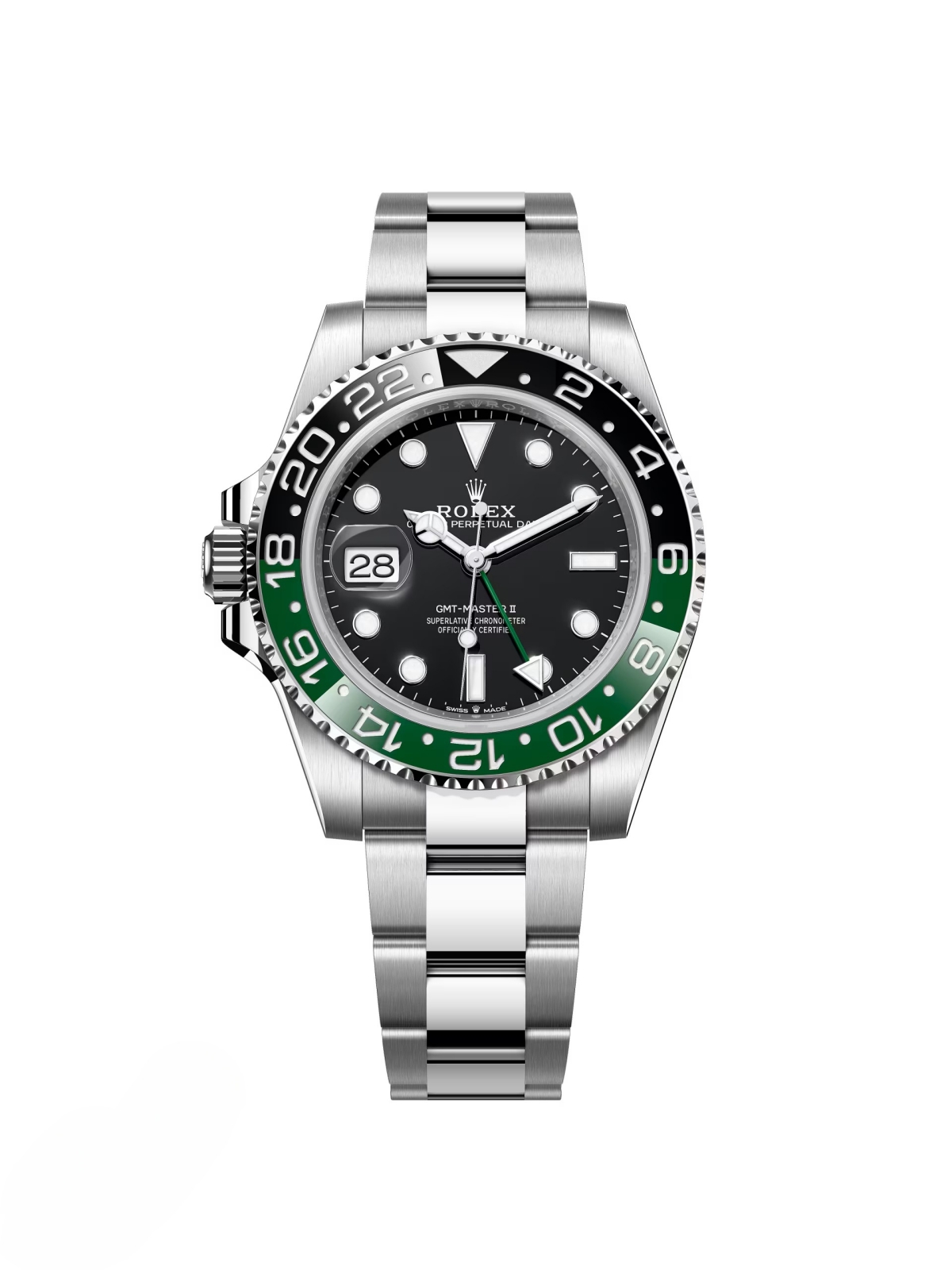 【Super Clone】RLX GMT-Master II With A Green And Black Bezel "SPRITE" (Reference # 126720VTNR-0001)