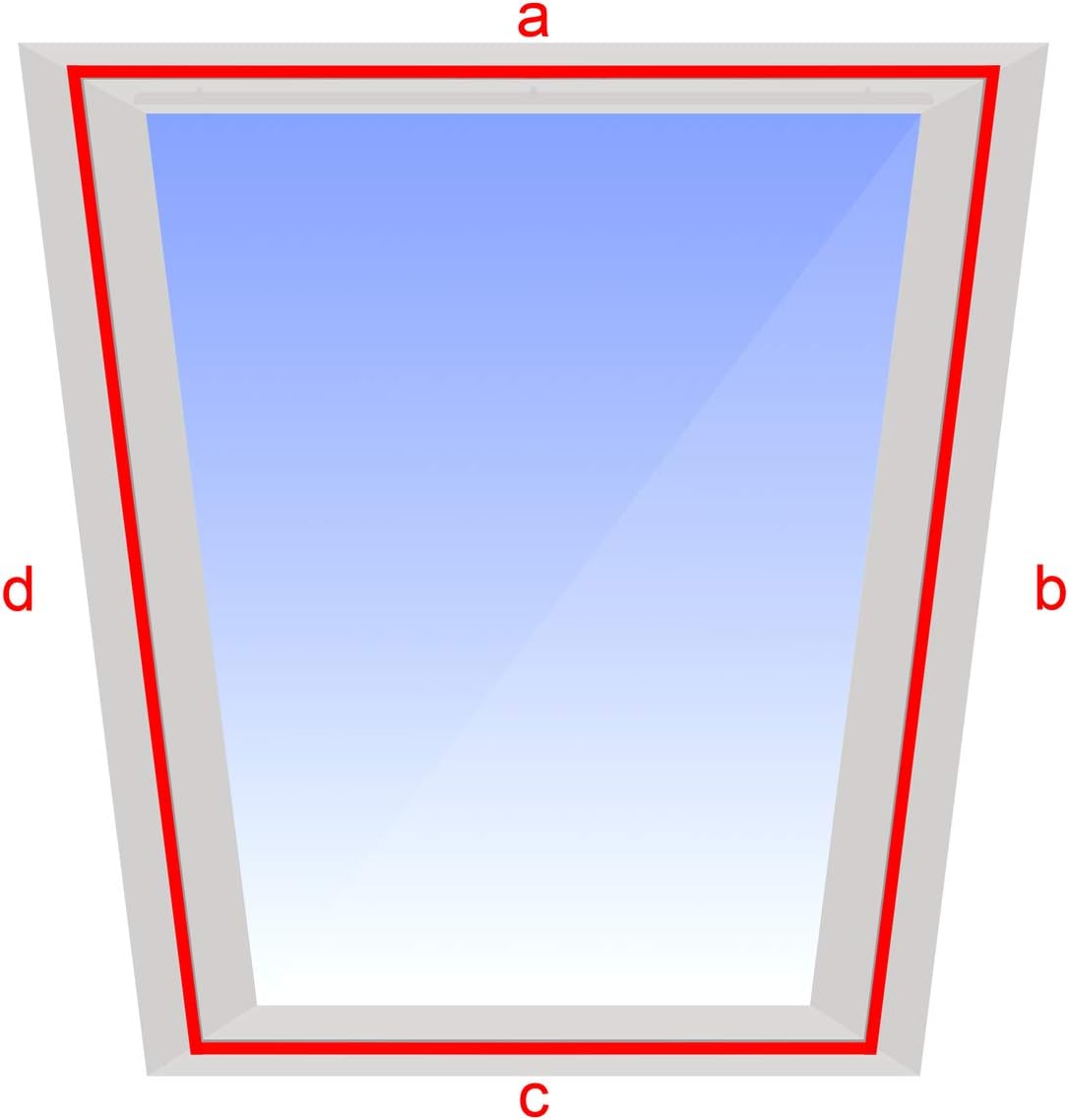 HOOMEE Fensterabdichtung für Mobile Klimageräte Dachfenster, Hot Air Stop zum Anbringen an Schwingfenster, Fensterabdichtung Klimaanlage für max. 300cm Fensterumfang, Fensterkitt Set 2x150cm