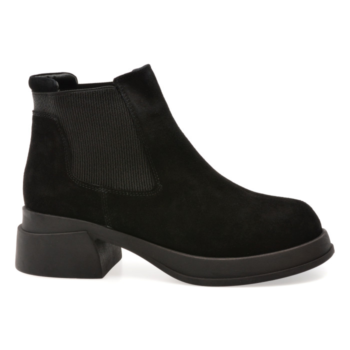 Ghete IMAGE negre, 3772501, din piele intoarsa