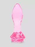 Lovehoney Full Bloom Large Rose Glass Butt Plug 4 Inch