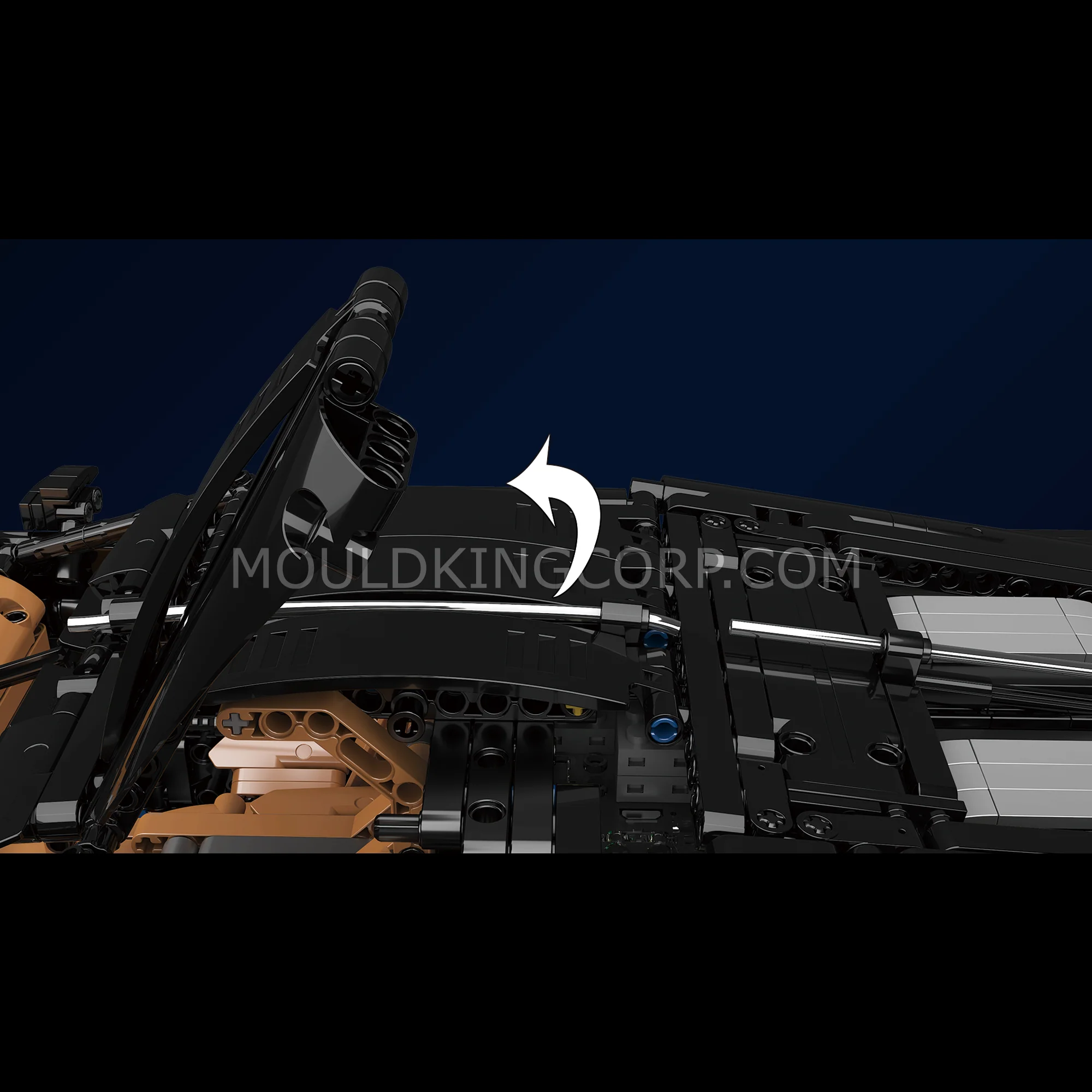 🔥Mould King 13163 Voiture Noire Remote Controlled Hyper Car Building Set | 4,800 PCS🔥