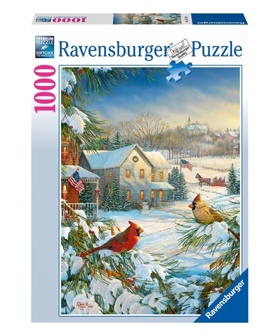 Winter Cardinals 1000 Piece Puzzle