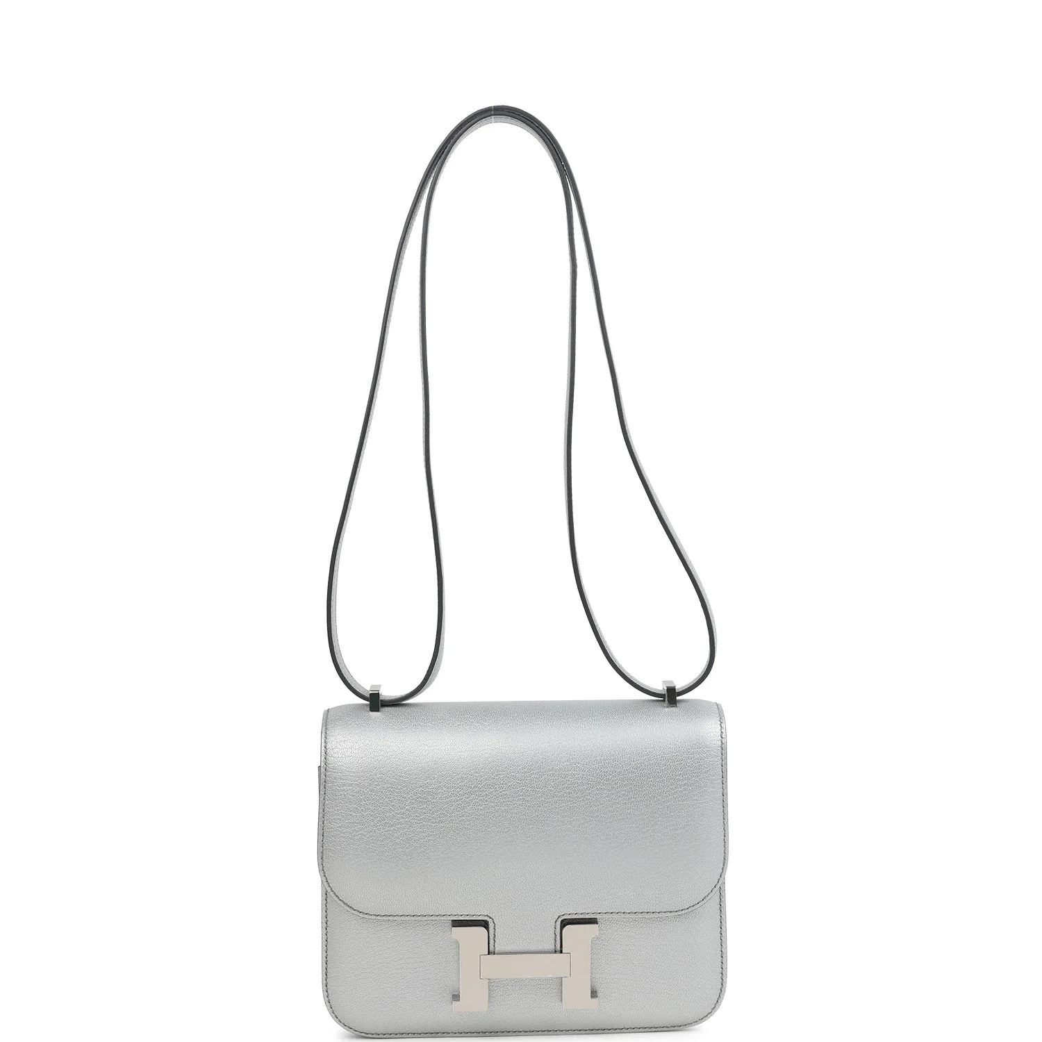 Hermes Constance 18 Argent Chevre Chamkilight Palladium Hardware