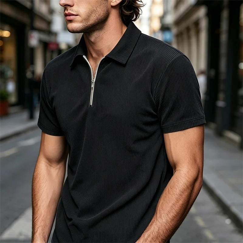 Mivanity Classic Comfort Corduroy Polo Shirts