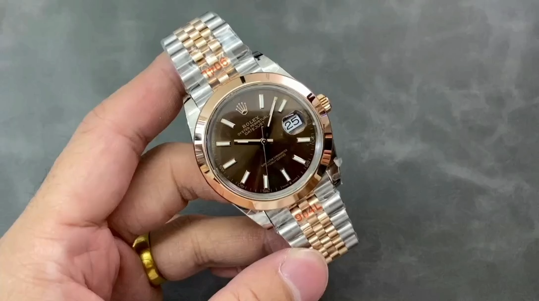 Rolex Datejust 36 Steel & Everose Gold Chocolate Dial M126201 0043 Women's Watch