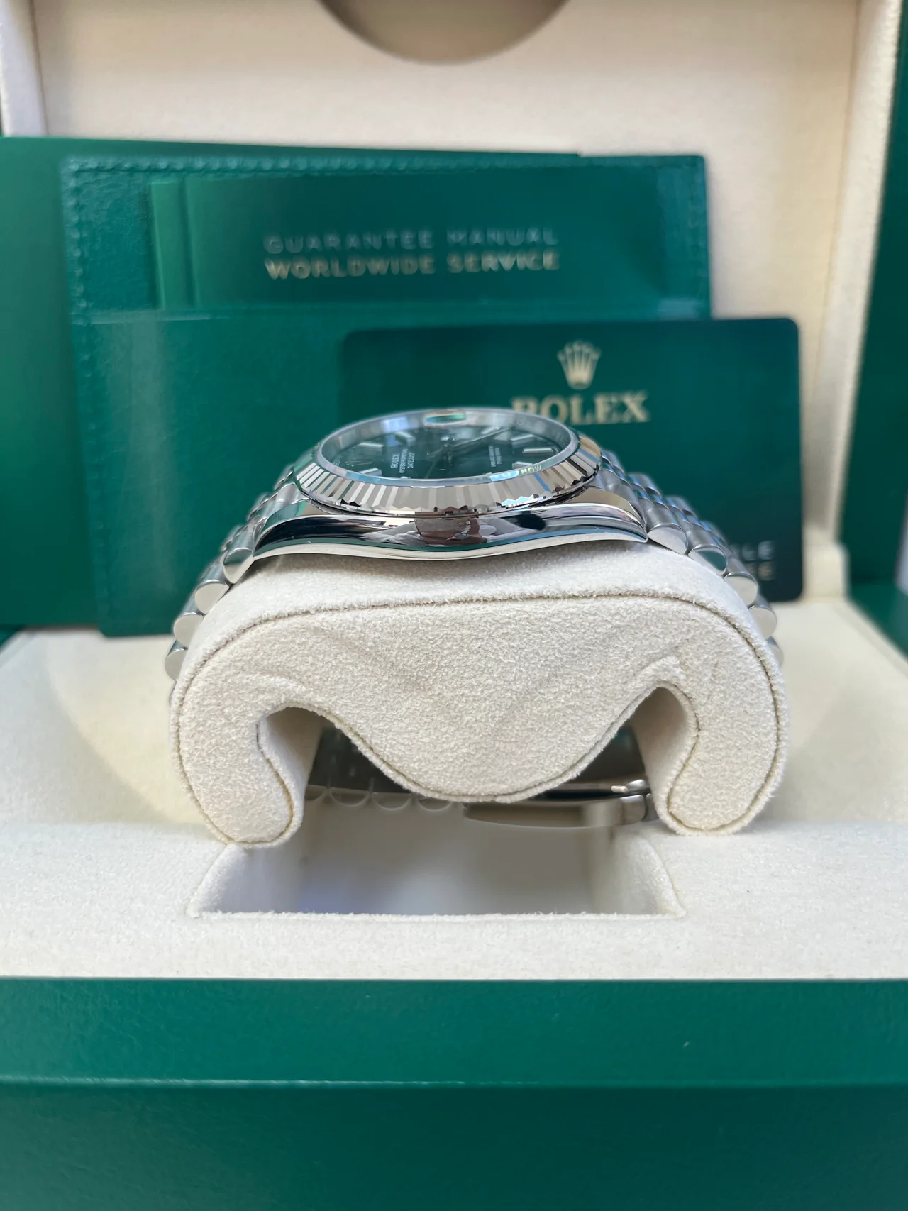 Rolex Datejust 41'Mint Green' 126334 Steel & White Gold