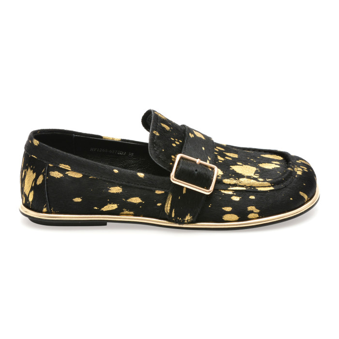 Pantofi EPICA PREMIUM negri, HF1256, din piele naturala