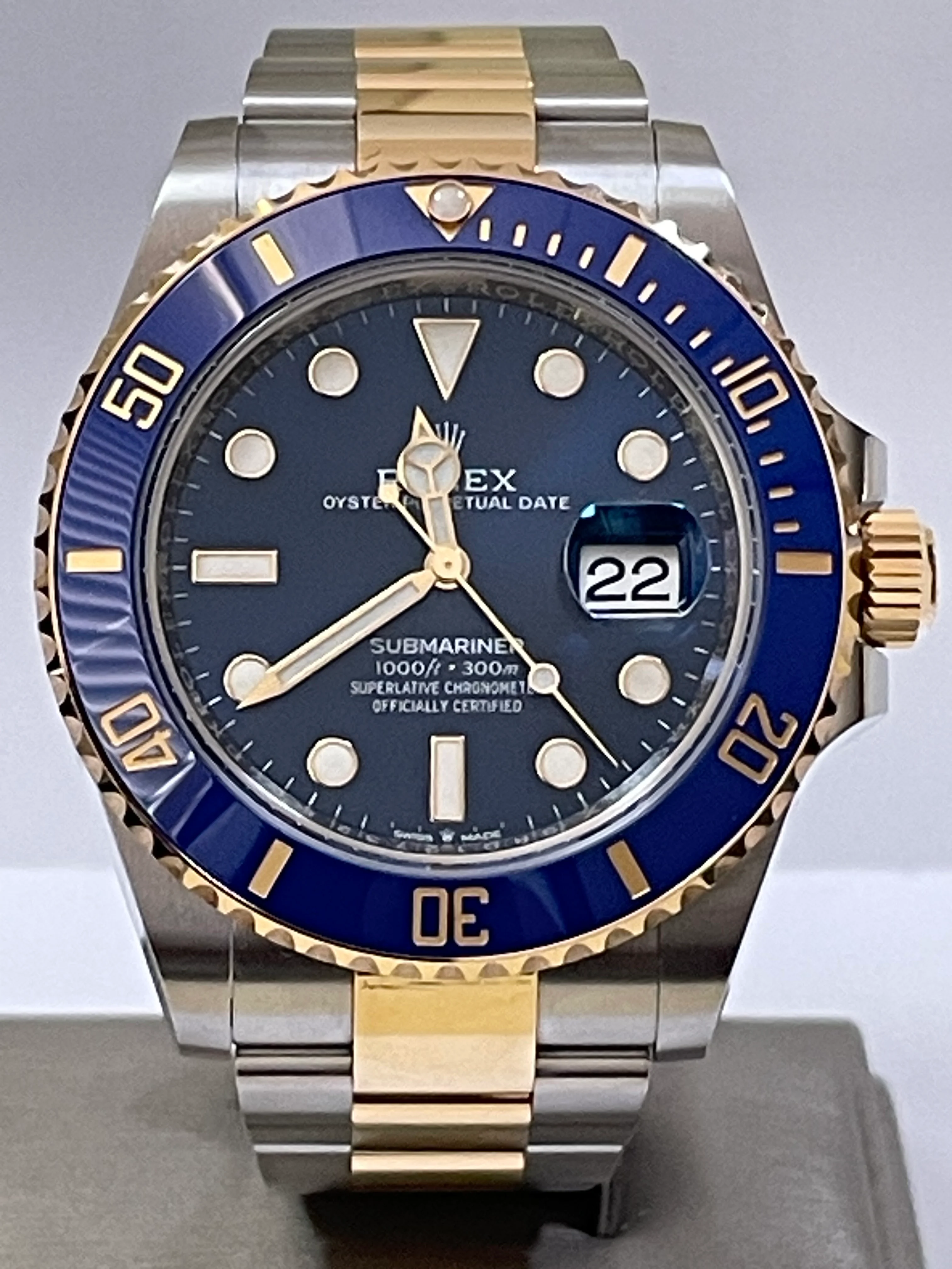 Rolex,Submariner Steel and Yellow Gold Submariner Date - 2023 - Blue Bezel - Blue Dial - 126613LB