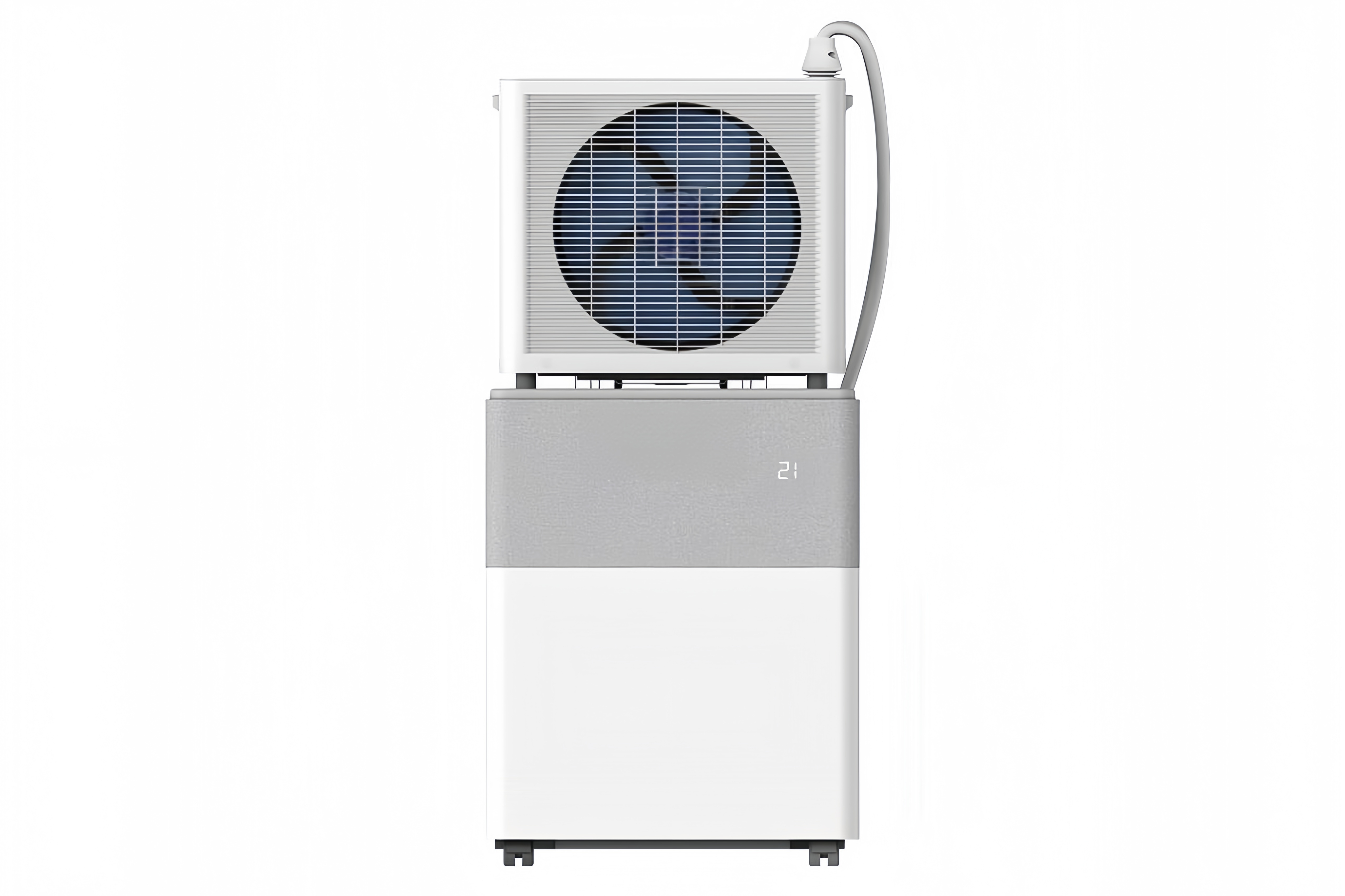 PortaSplit-E Mobile Klimaanlage,Kühlen A++/Heizen A+, 12000 BTU 3,5kW,Mini-Split-Klimaanlage, Farbe Pfirsich,für Räume bis zu 42 m² / 105 m³, nur 39 dB(A) im Silent-Modus [Energieklasse A++]（Die Montagehalterung wird mitgeliefert.）