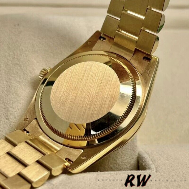 Rolex Day-Date 118238 Dark Mother Of Pearl Dial Yellow Gold 36mm Unisex Replica Watch