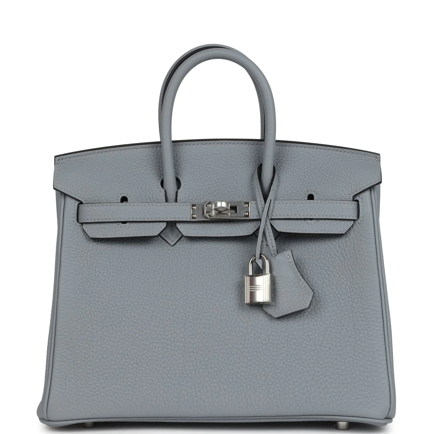 Hermes Birkin 25 Gris Pantin Togo Palladium Hardware