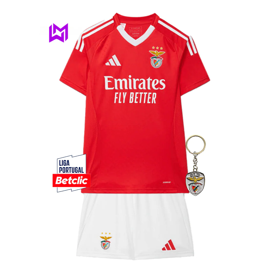 Conjunto Infantil Benfica Principal 2024/25 - ÚLTIMAS UNIDADES! 🔥🦅