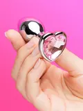 Lovehoney Jewelled Heart Metal Butt Plug 2.5 Inch