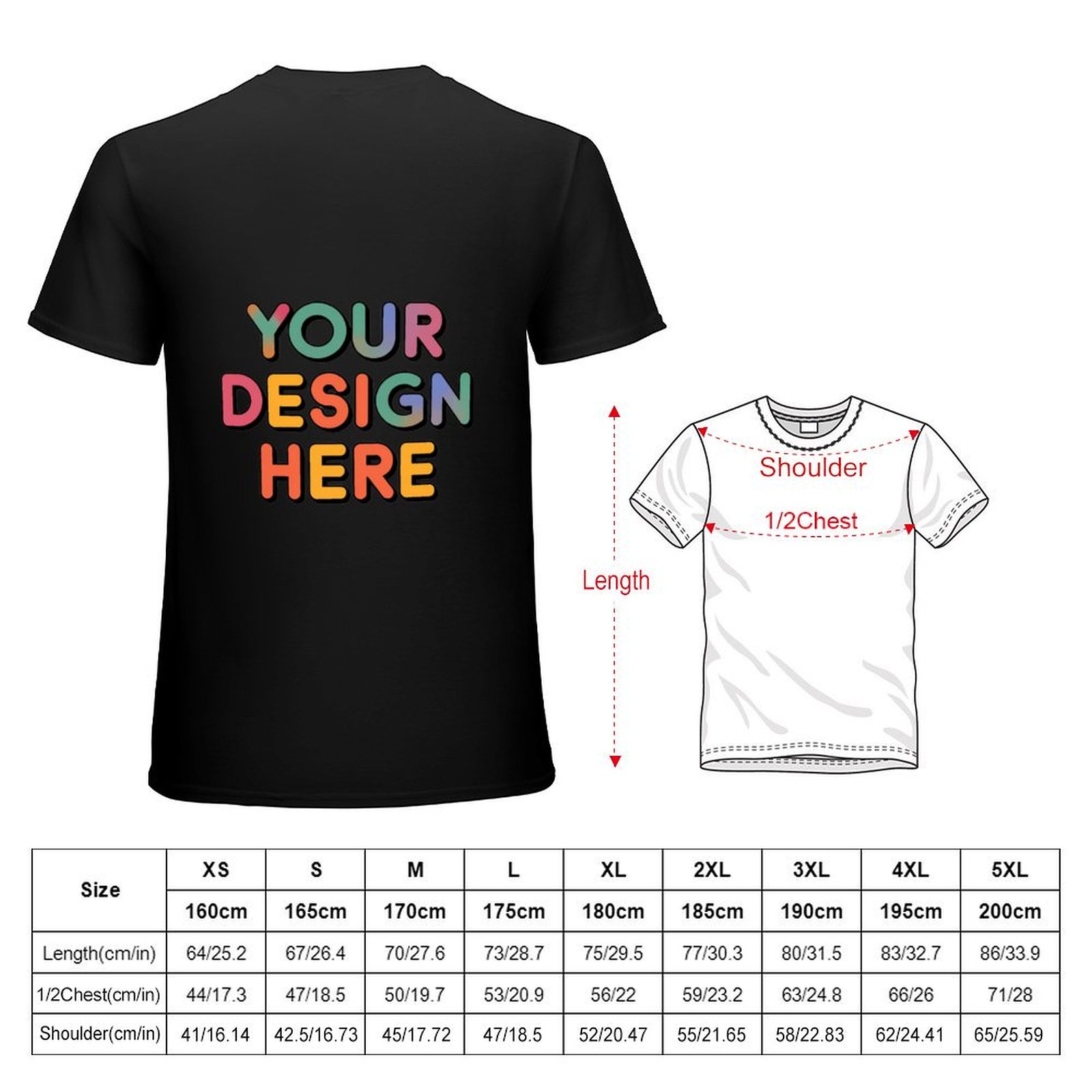 Customized Men’s T-Shirt Back Print in 100% Pure Cotton