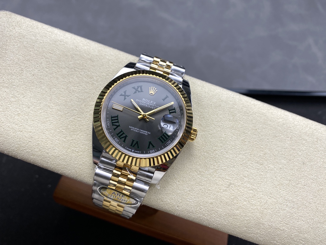 Rolex Datejust m126333 0020 Grey Dial Jubilee 41mm Two Tone Men's Watch