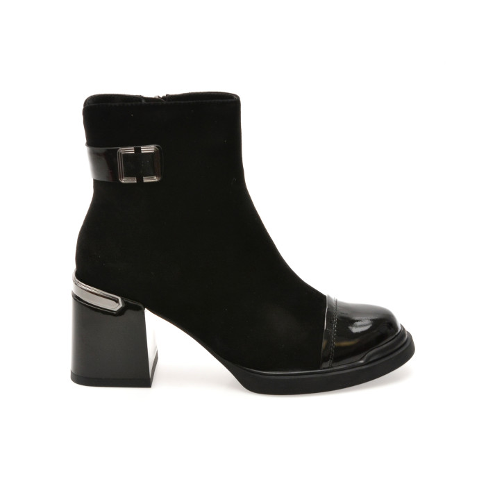 Botine FLAVIA PASSINI negre, 3013, din piele intoarsa