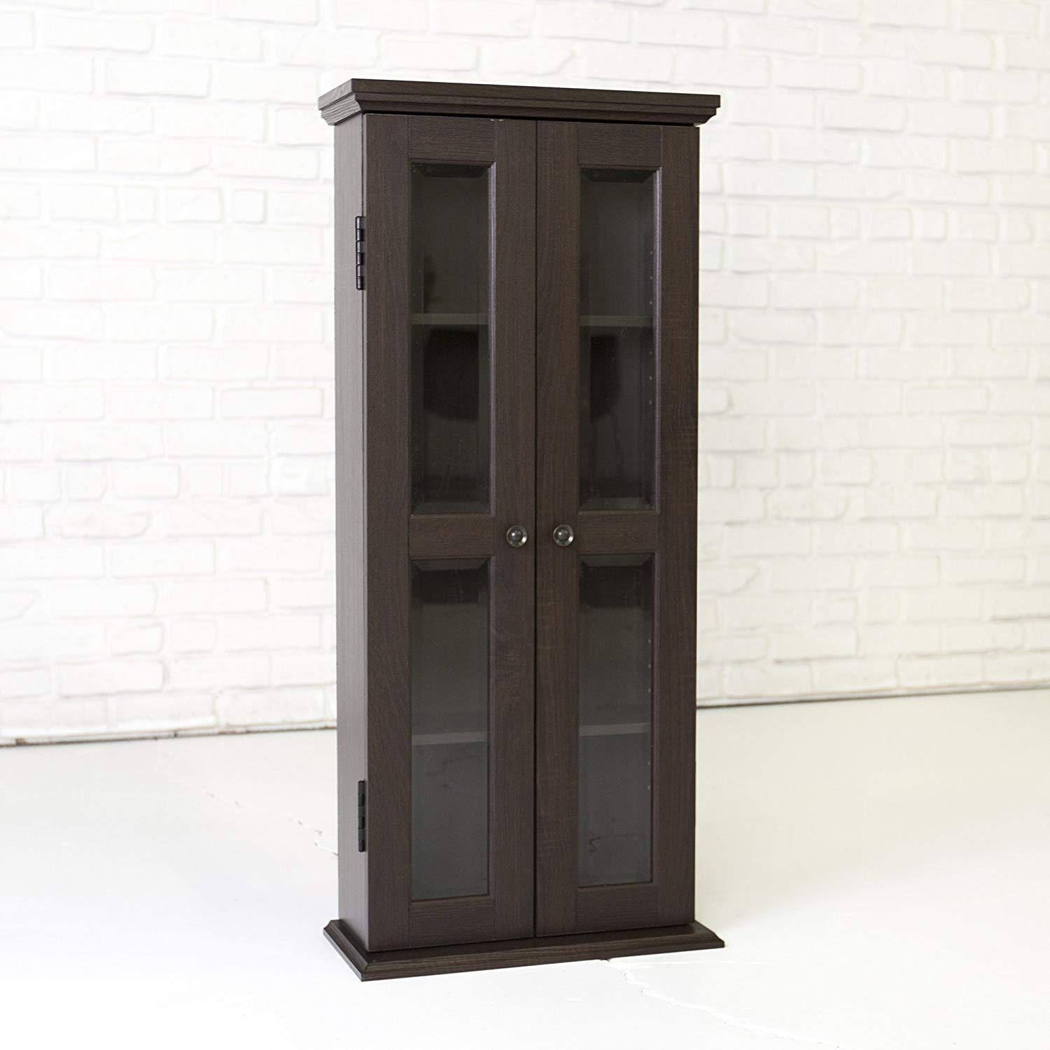 We Furniture 41x22 Media Storage Cabinet, Espresso
