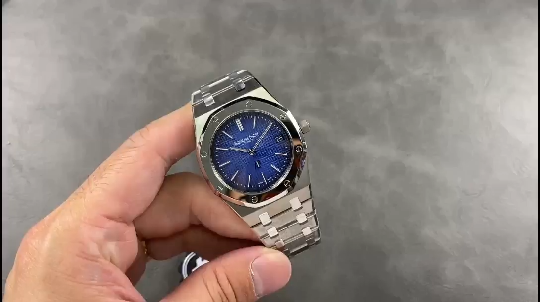 AP Royal Oak 15202ST.OO.1240ST.01 Jumbo Extra Thin 1:1 Clone 39 Blue Watch