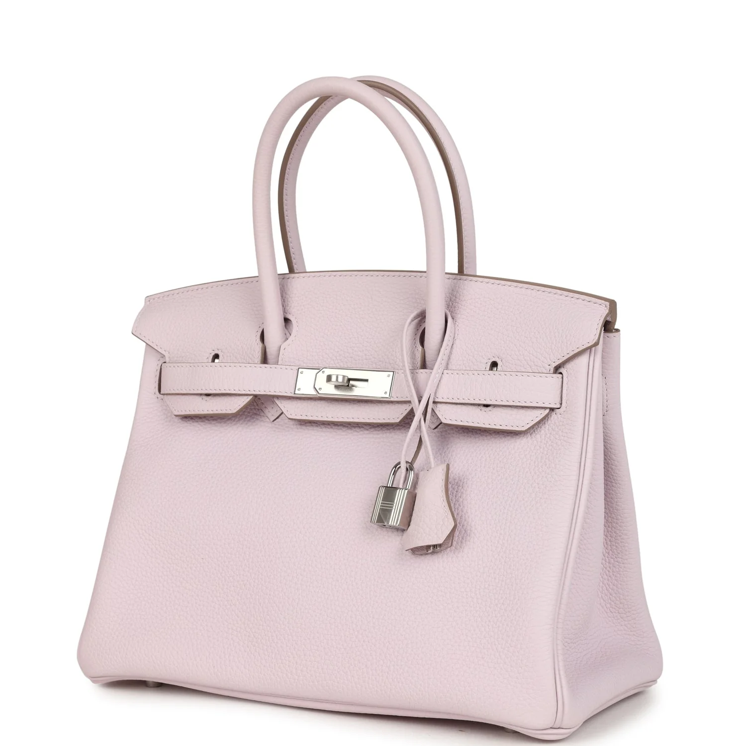 Hermes Birkin 30 Mauve Pale Clemence Palladium Hardware