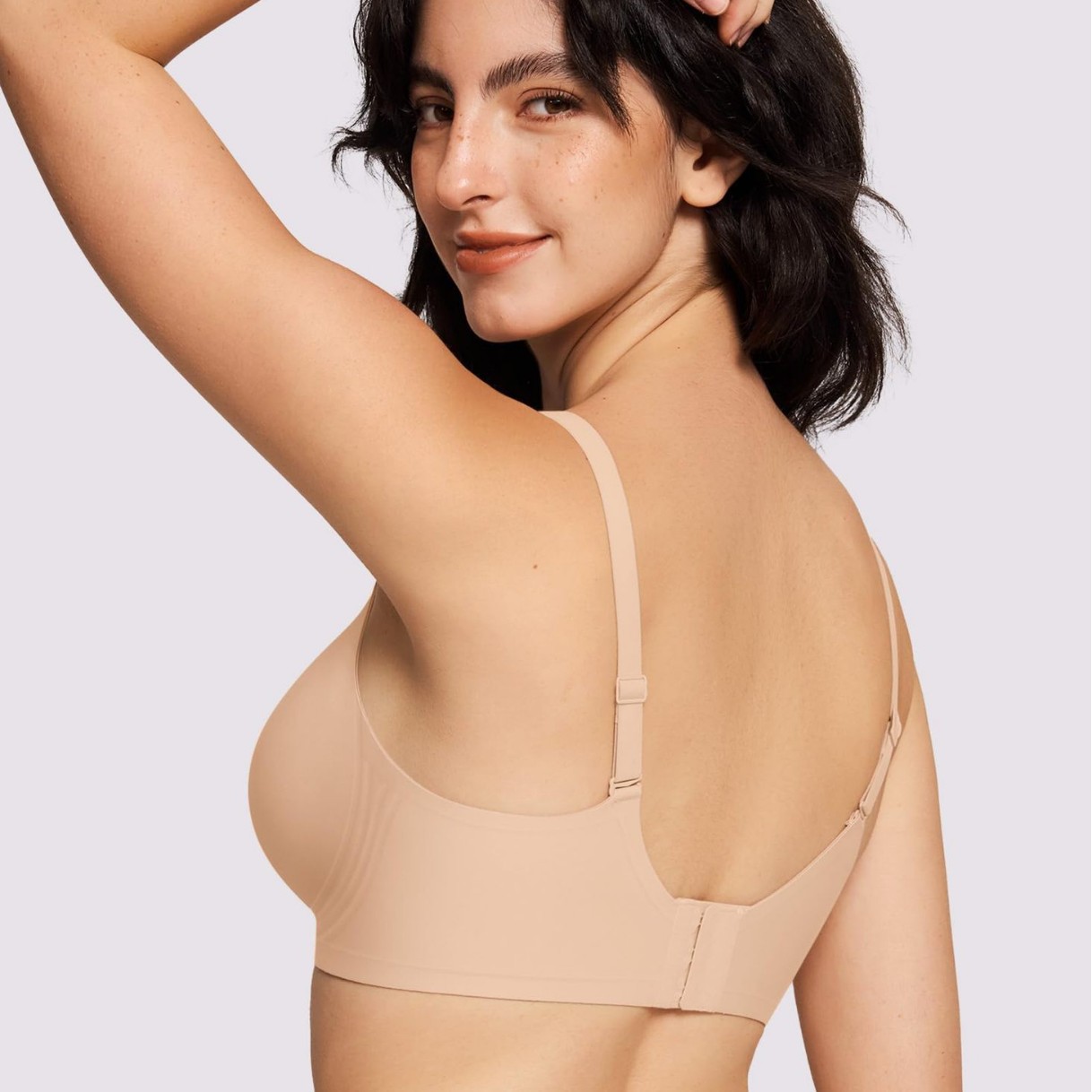 Bestselling plus-size bra, Amazon seamless underwear, soft support jelly bra, comfortable wire-free bra