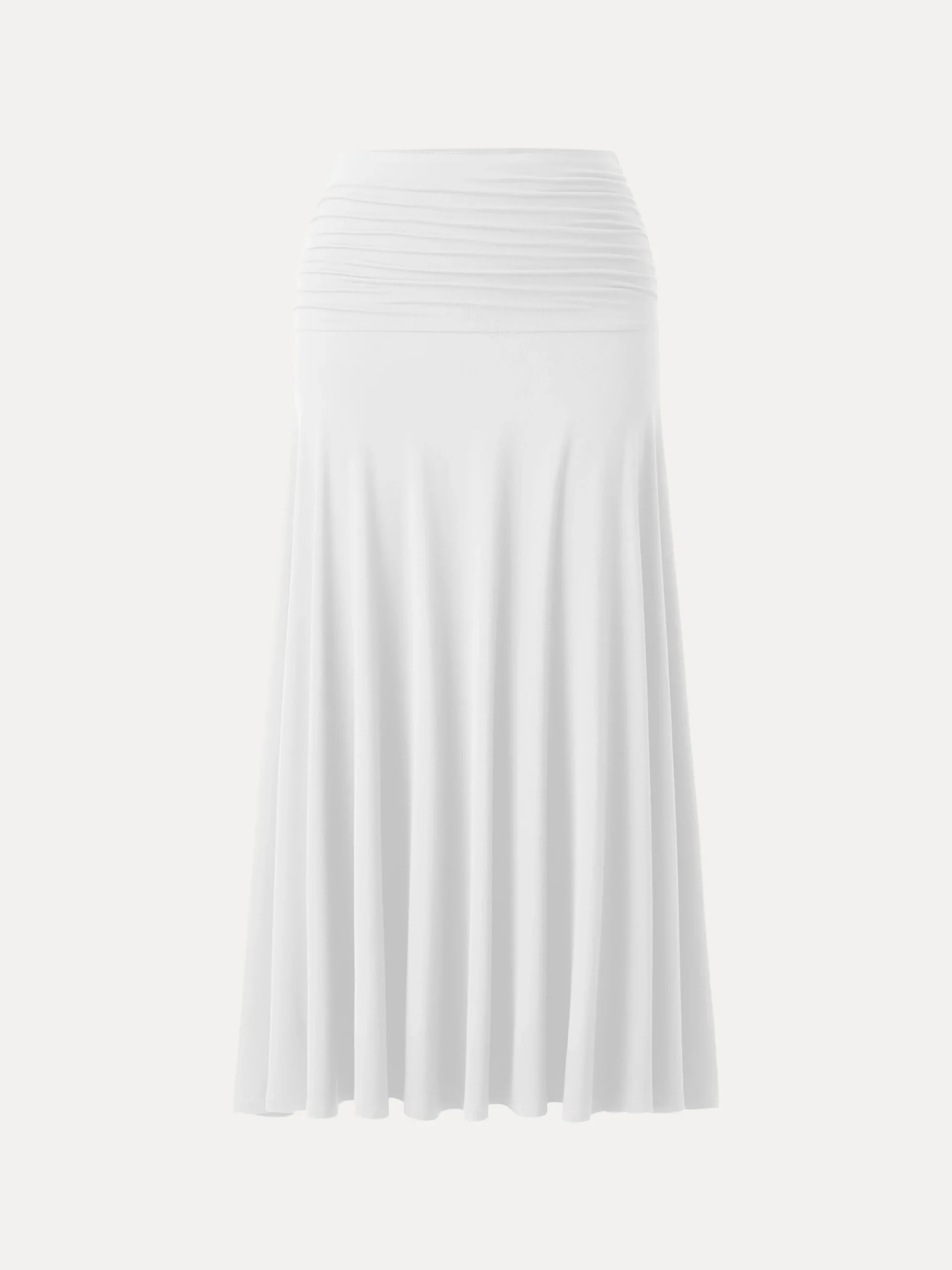 Ultrasoft Mid Rise A-line Ruched Maxi Skirt