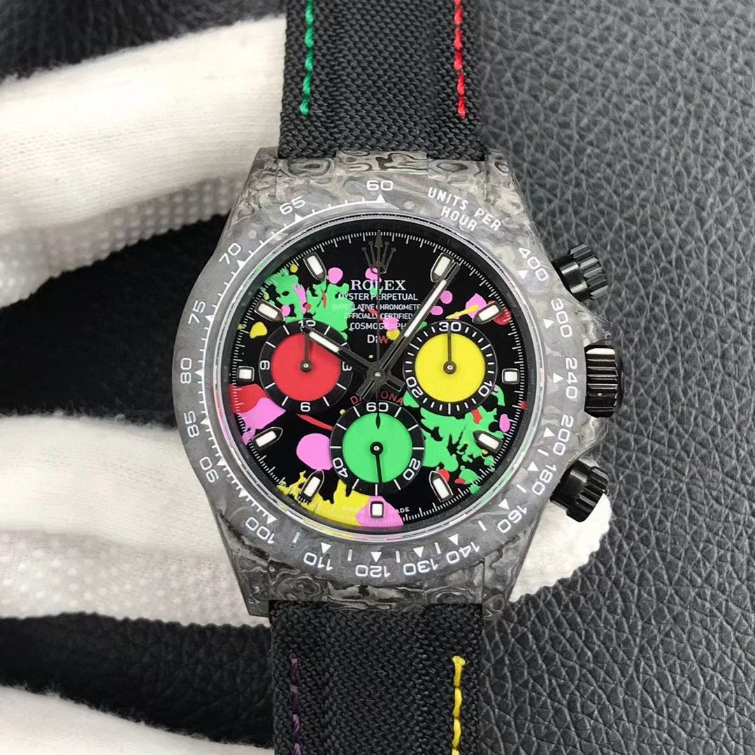 DIW Rolex Cosmograph Daytona Carbon Motley Watch