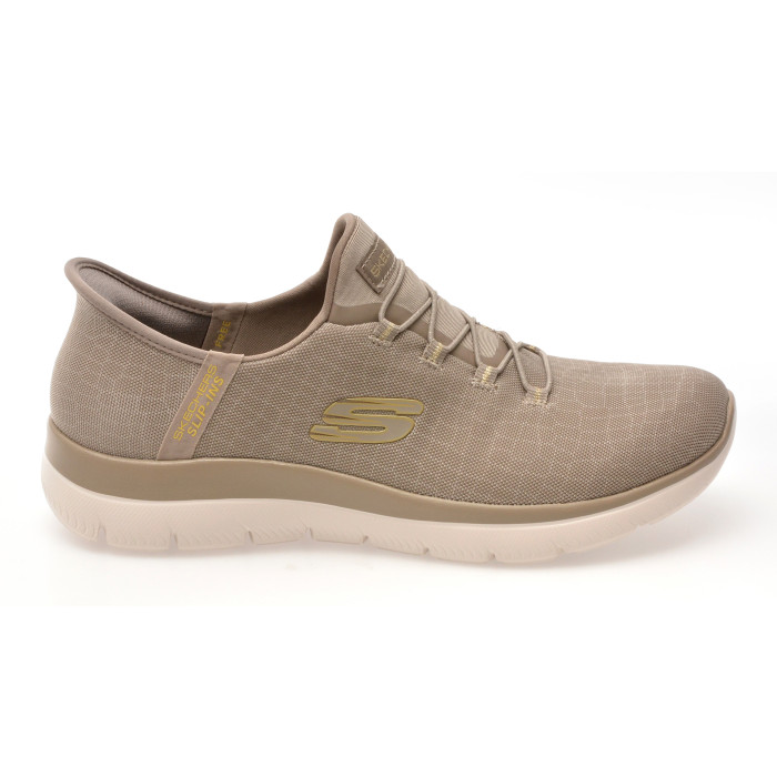 Pantofi sport SKECHERS gri, SUMMITS, din material textil